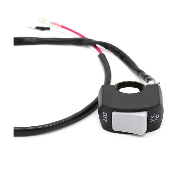 Comutator / Intrerupator ghidon Moto - lumini - buton gri, tip II